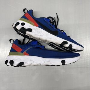 Nike React Elements 55 Game Royal 2019 BQ6166-403 Men's 11.5 Running Sneakers